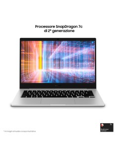 Samsung Galaxy Book Go 7c Computer portatile 35,6 cm (14") Full HD Qualcomm Snapdragon 4 GB 128 GB Flash Wi-Fi 5 (802.11ac) 2