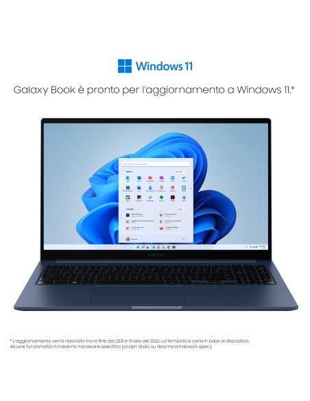 Samsung Galaxy Book , 15.6”, Windows 11 ready, Intel Core i3, 8 GB RAM, 256 GB SSD, Denim Blue