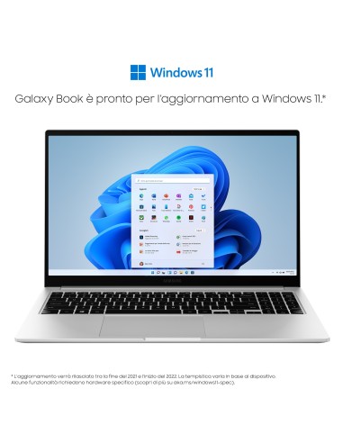 Samsung Galaxy Book , 15.6”, Windows 11 ready, Intel Core i7, 16 GB RAM, 512 GB SSD, Mystic Silver