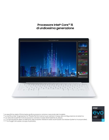Samsung Galaxy Book Pro , 13.3", Windows 11 ready, Intel Core i5 (Intel Evo), 8 GB RAM, 256 GB RAM, Mystic Blue