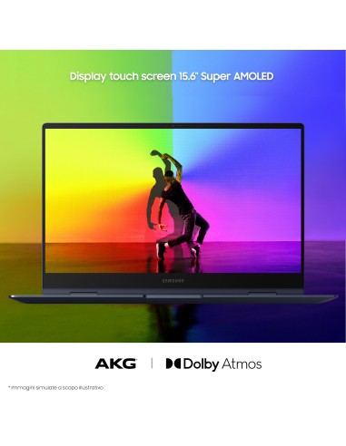 Samsung Galaxy Book Pro 360 , 15.6”, Windows 11 ready, portatile 2-in-1 con S Pen, Intel Core i7 (Intel Evo), 16 GB RAM, 512GB