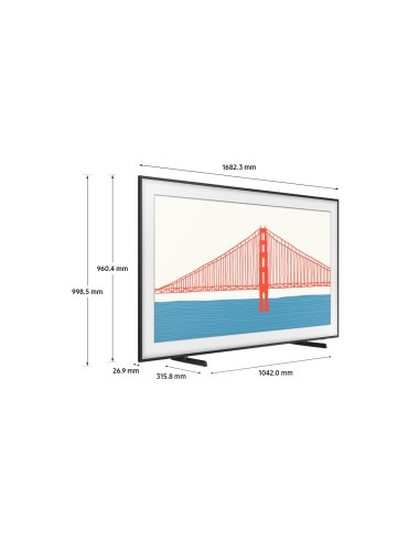 Samsung The Frame TV 4K 75” 75LS03A Smart TV Wi-Fi Black 2021