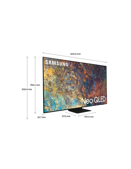 Samsung TV Neo QLED 4K 75” QE75QN95A Smart TV Wi-Fi Carbon Silver 2021