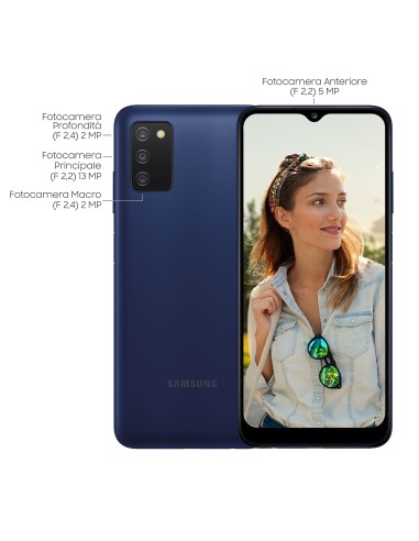 Samsung Galaxy A03s 5.000mAh Display 6.5” HD+ TFT LCD 32GB Blue