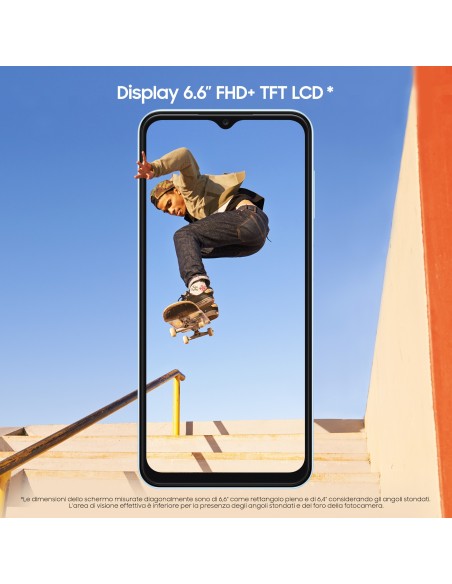 Samsung Galaxy A13 Display 6.6" FHD+ TFT LCD, Doppia SIM Android 12, RAM 3 GB, 32 GB, 5.000 mAh, Light Blue