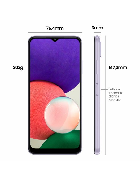 Samsung Galaxy A22 5G 6.6" 64 GB espandibile Violet