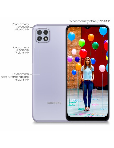 Samsung Galaxy A22 5G 6.6" 64 GB espandibile Violet