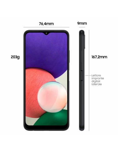 Samsung Galaxy A22 5G 6.6" 64 GB espandibile Gray