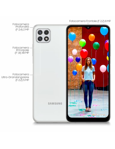 Samsung Galaxy A22 5G 6.6" 64 GB espandibile White