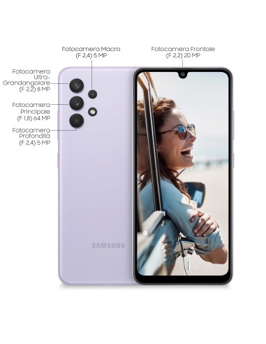 Samsung Galaxy A32 4G A32 128GB Display 6.4” FHD+ Super AMOLED Awesome Violet