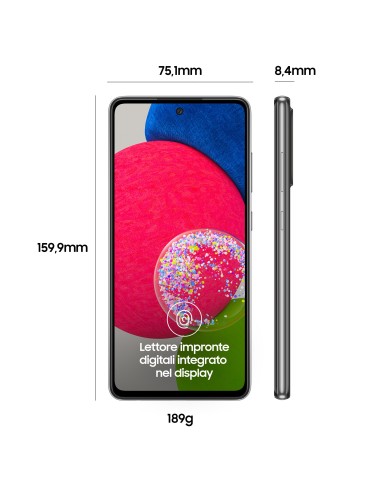 Samsung Galaxy A52s 5G Display 6.5” FHD+ Super AMOLED 128GB Awesome Black