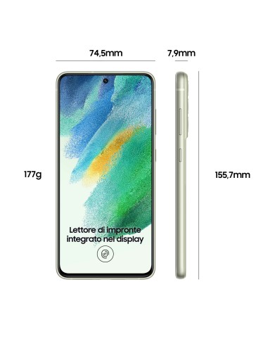Samsung Galaxy S21 FE 5G Display 6.4" Dynamic AMOLED 2X, RAM 6 GB, 128 GB, 4.500mAh, Olive