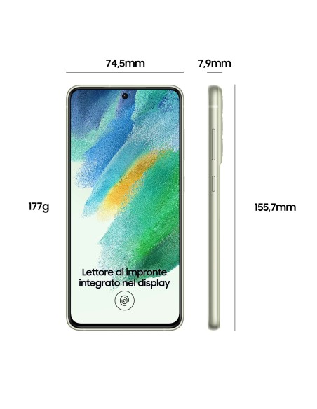Samsung Galaxy S21 FE 5G Display 6.4" Dynamic AMOLED 2X, RAM 6 GB, 128 GB, 4.500mAh, Olive