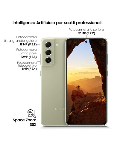 Samsung Galaxy S21 FE 5G Display 6.4" Dynamic AMOLED 2X, RAM 6 GB, 128 GB, 4.500mAh, Olive