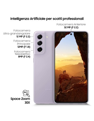 Samsung Galaxy S21 FE 5G Display 6.4" Dynamic AMOLED 2X, RAM 6 GB, 128 GB, 4.500mAh, Lavender