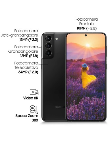 Samsung Galaxy S21+ 5G 256 GB Display 6.7" Dynamic AMOLED 2X Phantom Black