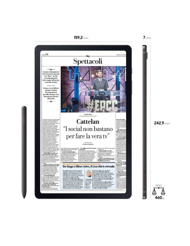 Samsung Galaxy Tab S6 Lite , Grey, 10.4, Wi-Fi 5 (802.11ac) LTE, 64GB