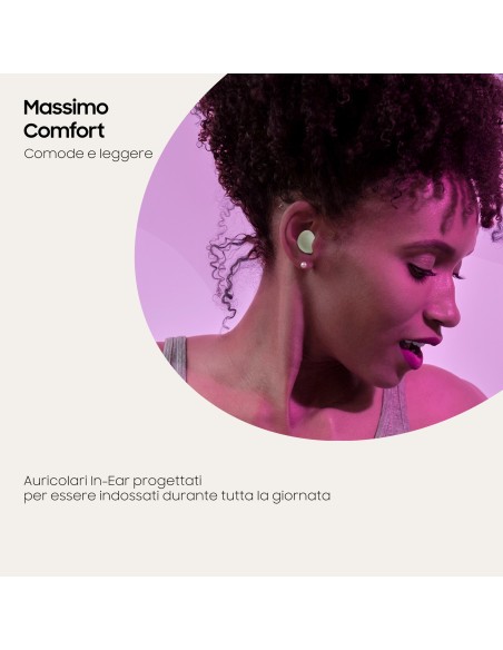 Samsung Galaxy Buds2 Auricolari Bluetooth Olive Batteria 472 mAh