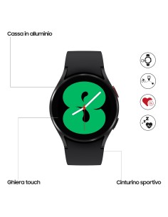 Samsung Galaxy Watch4 40mm Smartwatch Ghiera Touch Alluminio Memoria 16GB Black 2