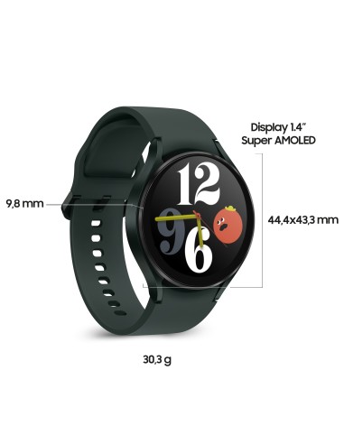 Samsung Galaxy Watch4 44mm Smartwatch Ghiera Touch Alluminio Memoria 16GB Green