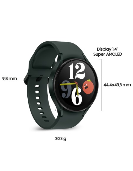 Samsung Galaxy Watch4 44mm Smartwatch Ghiera Touch Alluminio Memoria 16GB Green