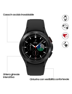 Samsung Galaxy Watch4 Classic Smartwatch Ghiera Interattiva Acciaio Inossidabile 42mm Memoria 16GB Black 2