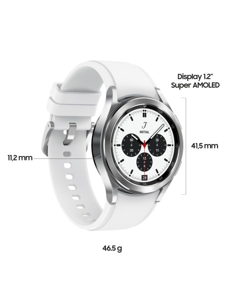 Samsung Galaxy Watch4 Classic Smartwatch Ghiera Interattiva Acciaio Inossidabile 42mm Memoria 16GB Silver