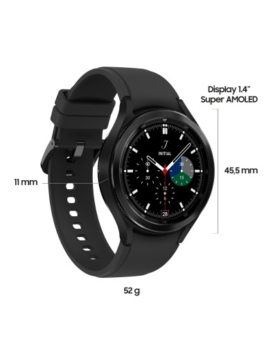 Samsung Galaxy Watch4 Classic Smartwatch Ghiera Interattiva Acciaio Inossidabile 46mm Memoria 16GB Black