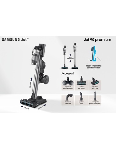 Samsung VS20R9048T3 Argento Senza sacchetto