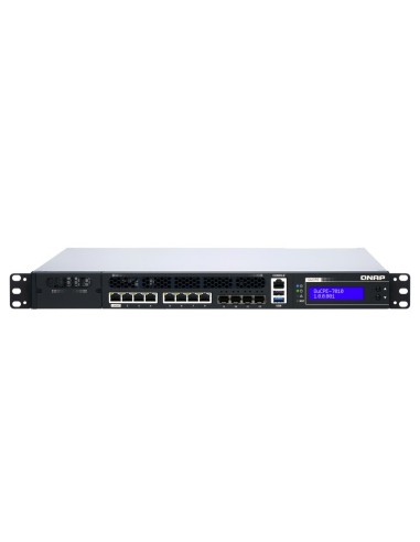 QNAP QUCPE-7010-D2146NT-32G server NAS e di archiviazione Mini (1U) Collegamento ethernet LAN Nero, Argento D-2146NT