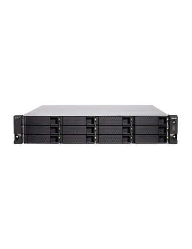 QNAP TS-h1283XU-RP NAS Armadio (2U) Collegamento ethernet LAN Nero E-2136