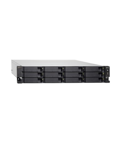 QNAP TS-h1283XU-RP NAS Armadio (2U) Collegamento ethernet LAN Nero E-2136