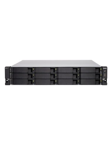 QNAP TS-h1283XU-RP NAS Armadio (2U) Collegamento ethernet LAN Nero, Grigio E-2236