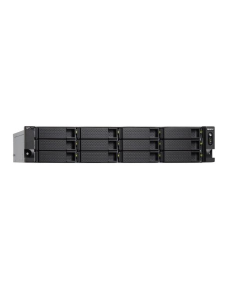 QNAP TS-h1283XU-RP NAS Armadio (2U) Collegamento ethernet LAN Nero, Grigio E-2236