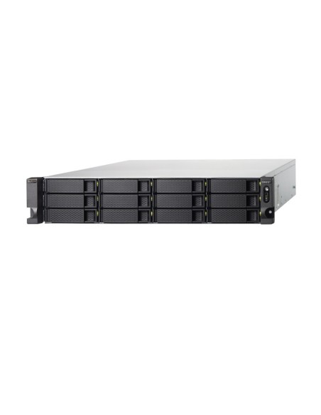 QNAP TS-h1283XU-RP NAS Armadio (2U) Collegamento ethernet LAN Nero E-2136