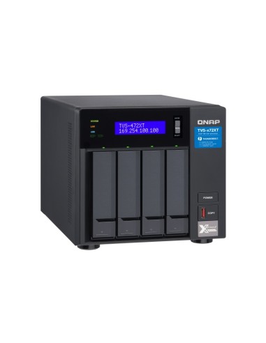 QNAP TVS-472XT NAS Tower Collegamento ethernet LAN Nero