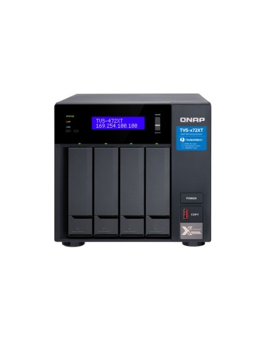 QNAP TVS-472XT NAS Tower Collegamento ethernet LAN Nero