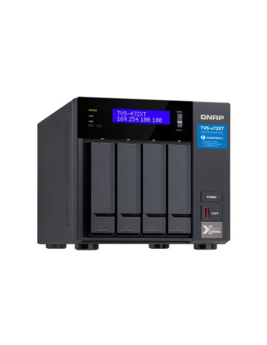 QNAP TVS-472XT NAS Tower Collegamento ethernet LAN Nero