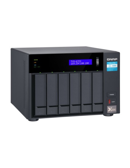QNAP TVS-672X NAS Tower Collegamento ethernet LAN Nero