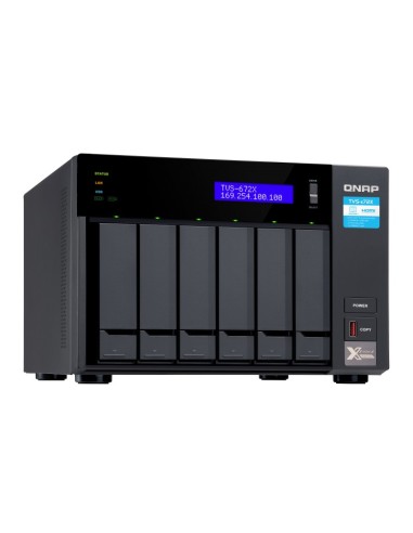 QNAP TVS-672X NAS Tower Collegamento ethernet LAN Nero