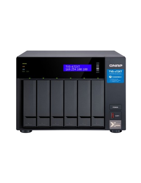 QNAP TVS-672XT NAS Tower Collegamento ethernet LAN Nero