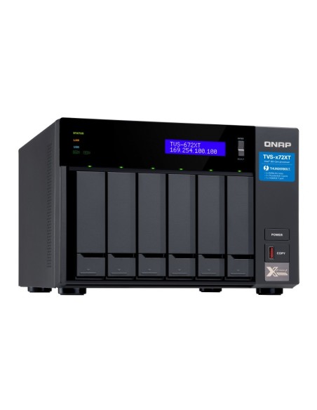 QNAP TVS-672XT NAS Tower Collegamento ethernet LAN Nero