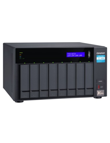 QNAP TVS-872X NAS Tower Collegamento ethernet LAN Nero