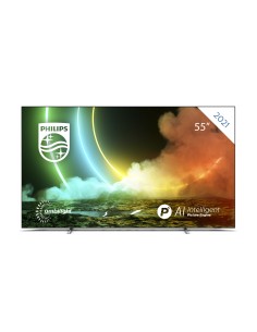Philips 55OLED706 12 TV 139,7 cm (55") 4K Ultra HD Smart TV Wi-Fi Metallico