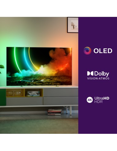 Philips 55OLED706 12 TV 139,7 cm (55") 4K Ultra HD Smart TV Wi-Fi Metallico