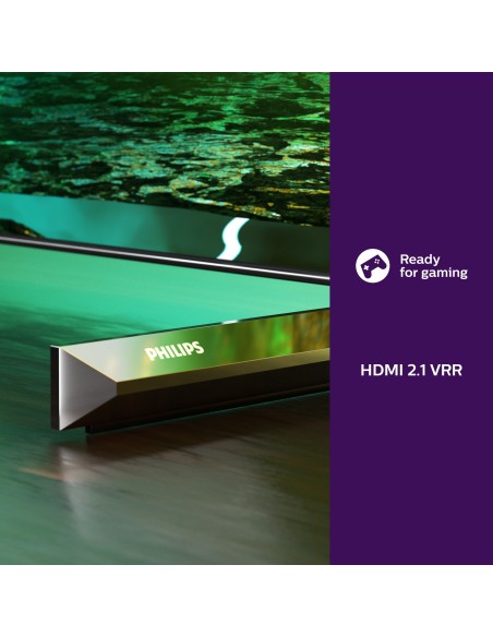 Philips 55OLED706 12 TV 139,7 cm (55") 4K Ultra HD Smart TV Wi-Fi Metallico