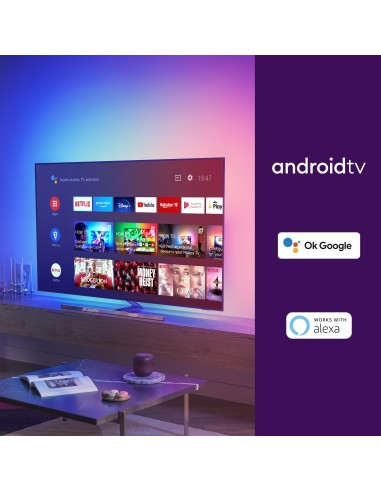 Philips 55OLED856 12 TV 139,7 cm (55") 4K Ultra HD Smart TV Wi-Fi Grigio