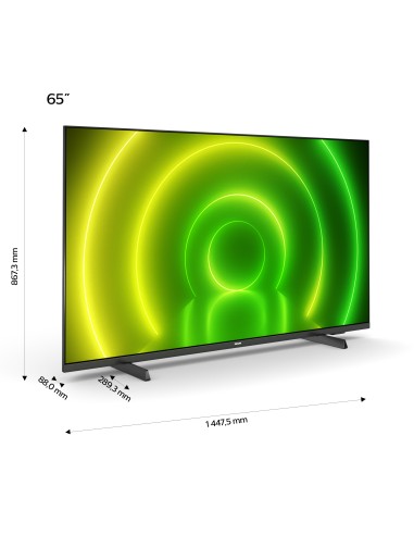 Philips 65PUS7406 12 TV 165,1 cm (65") 4K Ultra HD Smart TV Wi-Fi Nero