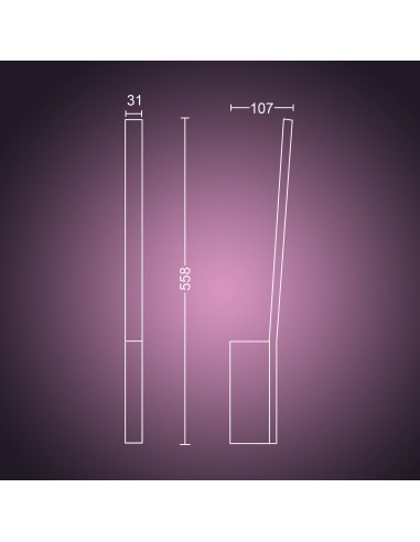 Philips Hue White and Color ambiance Luce da parete Liane