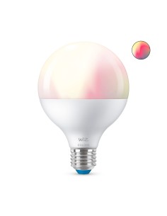 WiZ Lampadina Smart Dimmerabile Luce Bianca o Colorata Attacco E27 75W Globo